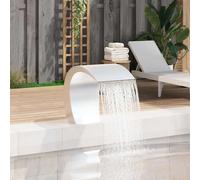 Fountain Stainless Steel Garden Pool Waterfall 30x60x45cm Outdoor with Hose Kit