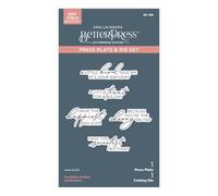 Fountain Wishes Sentiments BetterPress Plate & Die Set from The Happier Hour Collection