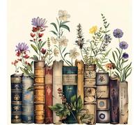 Fountor Book Flower Diamond Art Kits Adults Beginner 35x35 CM