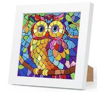 Fountor Owl Diamond Art for Kids Ages 4-8-12 with Frame 7x7 Inch