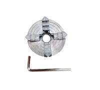 Four 4 Jaw Chuck Z011A for Metal Mini Lathe M12x1mm Threaded Back 1.8~56mm/12~65mm Collet Accessory 1PCS Wear Resistance(4 Jaw Chuck)