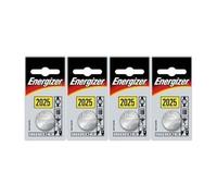 Four (4) X Energizer CR2025 Lithium Coin Cell Battery 3v Blister Packed