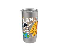 Four 4th Birthday Astronaut Galaxy Space 4 Year Old Boys Stainless Steel Insulated Tumbler