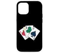 Four Aces Playing Cards Poker Casino Style Wear For Men Tee Case for iPhone 12/12 Pro