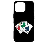 Four Aces Playing Cards Poker Casino Style Wear For Men Tee Case for iPhone 16 Pro