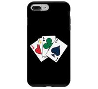 Four Aces Playing Cards Poker Casino Style Wear For Men Tee Case for iPhone 7 Plus/8 Plus