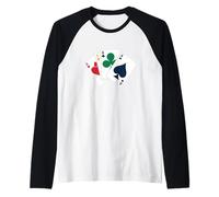 Four Aces Playing Cards Poker Casino Style Wear for Men Tee Raglan Baseball Tee