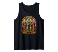 Four Archangels Medieval Gothic Cathedral Icon Art Faith Tank Top