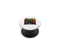 Four Archangels Medieval Gothic Cathedral Mosaic Art Icons PopSockets Adhesive PopGrip