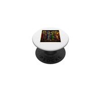 Four Archangels Stained Glass Christian Angel Halo Art Icon PopSockets Adhesive PopGrip