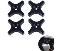 Four-Arm Star Nuts for U1 Printer Bed Adjustment Tool | Direct fit for U1, for m6 thread bore, 4-pack set, black plastic, precise bed leveling