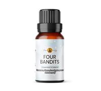 Four Bandits Essential Oil Blend, 100ml - Cinnamon, Clove, Lemon, Rosemary & Eucalyptus Pure Oils - Aromatherapy, Diffuser Oils, Oil Burner, Fragrance