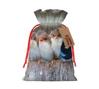 Four Birds Hemp Bundle Gift Bag,Christmas Bags Holiday Wrapping Bag For Christmas Party
