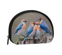 Four Birds Minis Storage Bag Shell Wallet Small Coin Purse with Minis with Zipper Change Purse for Coin Keys You Can Also Store Any Small Objects You Want