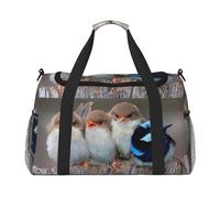 Four Birds Print Weekender Bag,Gym Bag with,Carry On Luggage Overnight Weekend Bag, Holdall Handbag