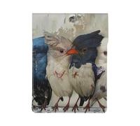 Four Birds Printed Laptop Sleeve Bag 13-Inch - Leather Laptop Sleeve Case Shockproof Protective Computer Cover Bag