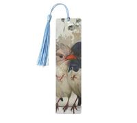 Four Birds Printed Metal Bookmarks S - Sky Blue Lightweight Aluminium Book Marker for Books, Journals & Gifts, Ideal Book Lovers, Holiday Decor & Crafts