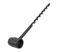 Four-Blade Wood Auger Drill Bit, 260 x 40 mm, Manual Survival Drill Bit, Self-Tapping Design, Carbon Steel with Black Oxide Coating, for Outdoor Camping and Woodworking(10-230mm)