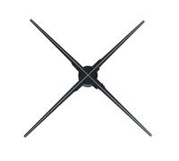 Four Blades 1440 * 1440 1 Meter 100cm Indoor Advertising Hologram 3D Holographic Naked Eyes 3D LED Fan With Wifi App Control