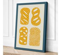 Four Breads Vintage Canvas Wall Art Print 30x20 Inch (76 x 51 cm)
