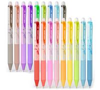 Four Candies Erasable Gel Pens, 18 Colors Retractable Fine Point 0.7mm Erasable Pens, Make Mistakes Disappear Colored Pens for Writing, Drawing, Planner & School Supplies