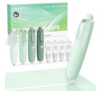 Four Candies Refillable Retractable White Correction Tape, 4PCS Smooth White Pull-Out Tape with 4 Extra Refills, Easy to Use Applicator for Instant Corrections for Office, School Supplies (Green)