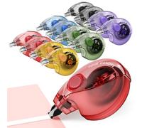 Four Candies Silent Correction Tape, White Correction Tape 12 Pack, 26.2ft, Ergonomic Easy-to-Use Applicator,Fast Clean Instant Corrections, Smooth High-Opacity Tear-Resistant Office & School Supplies