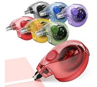 Four Candies Silent Correction Tape, White Correction Tape 6 Pack, 26.2ft, Ergonomic Easy-to-Use Applicator, Fast Clean Instant Corrections, Smooth High-Opacity Tear-Resistant Office & School Supplies