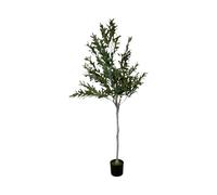 Four Candle Artificial Olive Tree Large 180cm Potted Faux Plant in Green Four Candle Green