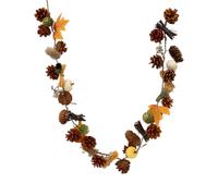 Four Candle Autumn Garland 120cm in Orange Four Candle Orange