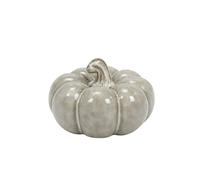 Four Candle Beige Mottle Ceramic Pumpkin Decoration 14cm Four Candle Beige