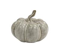Four Candle Beige Mottle Ceramic Pumpkin Decoration 15cm Four Candle Beige