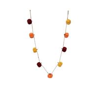 Four Candle Boucle Pumpkin Garland Yellow Orange & Brown 150cm Four Candle Orange