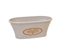 Four Candle Cream Plastic Oval Love Heart Tree Planter 7.7L Four Candle Cream