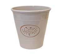 Four Candle Cream Plastic Round Love Heart Tree Planter