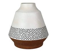 Four Candle Earthy Dotty Bamboo Skandi Vase in Natural Four Candle Natural
