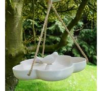Four Candle Earthy Sustainable Bamboo Bird Bath/feeder