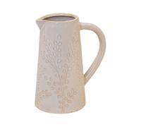 Four Candle Large Natural Ceramic Olive Branch Jug 17cm Four Candle Natural Large