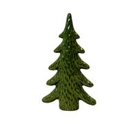 Four Candle Medium Dimpled Green Ceramic Christmas Tree Ornament 22cm Four Candle Green