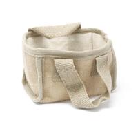 Four Candle Mini Shopping Basket 16X10X12Cm Nat