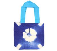 Four Candle Natural Tye-Dye Cotton Bag (8Oz) 38X42X12Cm Blue Flower Blue