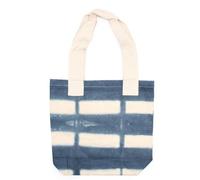 Four Candle Natural Tye-Dye Cotton Bag (8Oz) 38X42X12Cm Grey Blocks -Handle