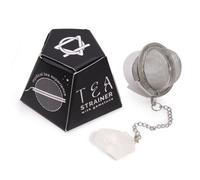 Four Candle Raw Crystal Gemstone Tea Strainer Rock Quartz