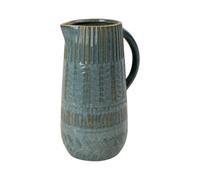 Four Candle Rustic Blue Ceramic Jug for Floral & Home Décor Four Candle Blue