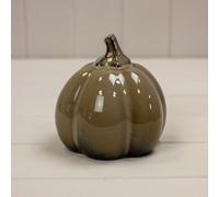 Four Candle Satchville Brown Ceramic Pumpkin