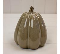 Four Candle Satchville Brown Ceramic Pumpkin