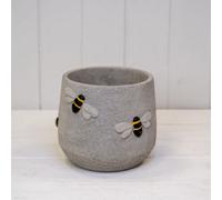 Four Candle Satchville Cement Bee Design Planter