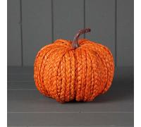 Four Candle Satchville Decorative Wicker Pumpkin