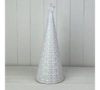 Four Candle Satchville Glazed Ceramic Tree Ornament With Textured Detail