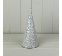 Four Candle Satchville Glazed Ceramic Tree Ornament With Textured Detail